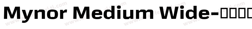 Mynor Medium Wide字体转换